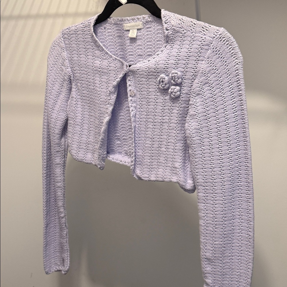 Charter Club Knit cropped cardigan